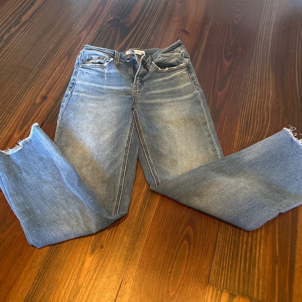 FLYING MONKEY STATELY MID RISE SHIRLEY STRAIGHT LEG sz 25